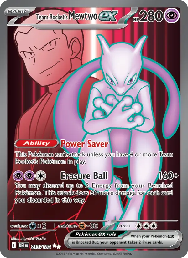 Team Rocket's Mewtwo ex, 213/182