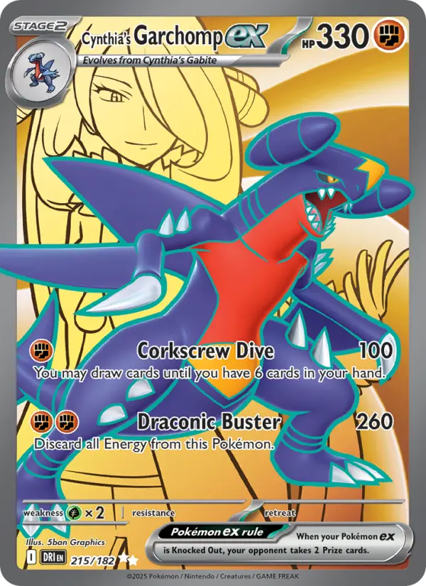 Cynthia's Garchomp ex, 215/182