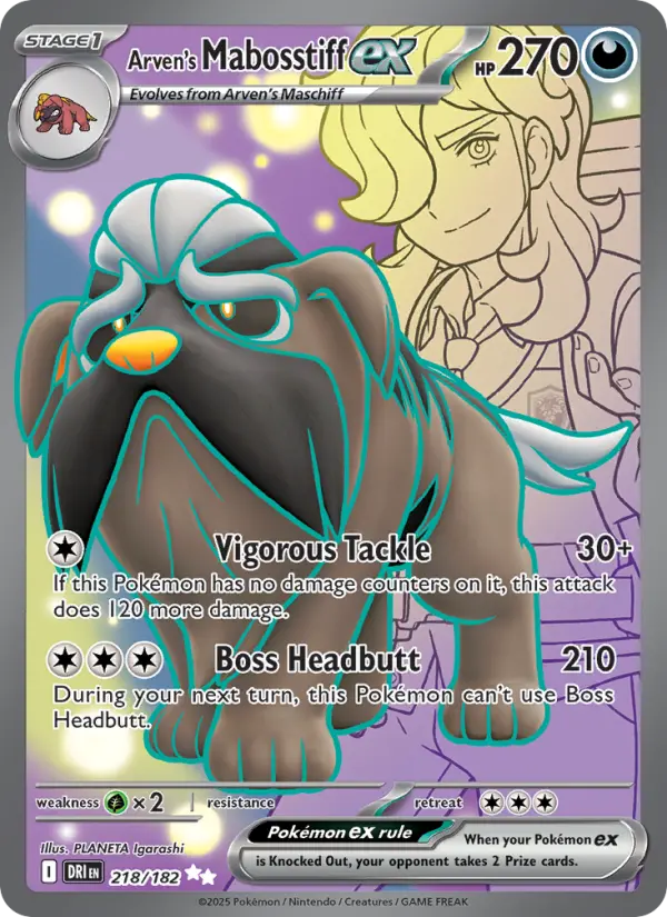 Arven's Mabosstiff ex, 218/182