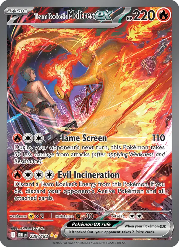 Team Rocket's Moltres ex, 229/182