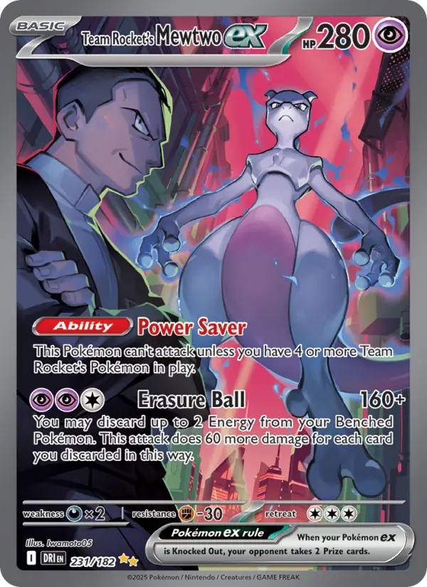 Team Rocket's Mewtwo ex, 231/182