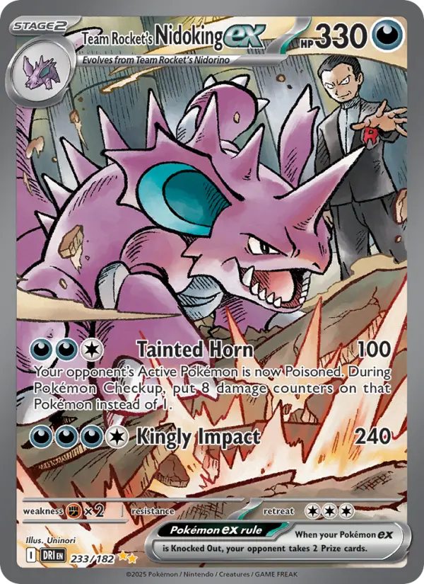 Team Rocket's Nidoking ex, 233/182
