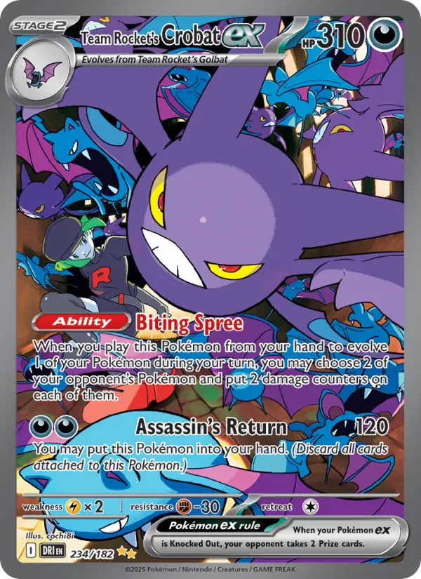 Team Rocket's Crobat ex, 234/182