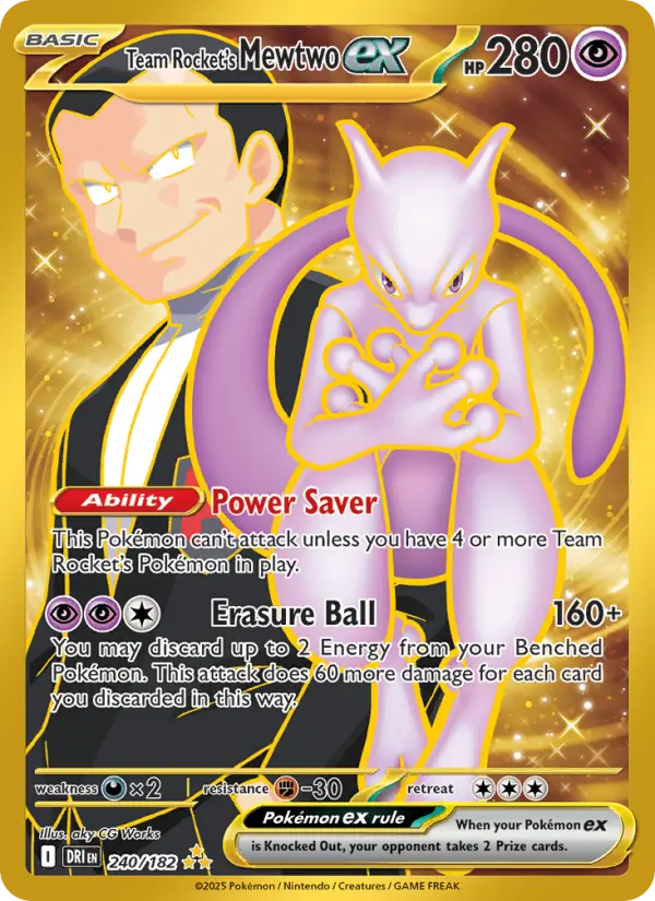 Team Rocket's Mewtwo ex, 240/182