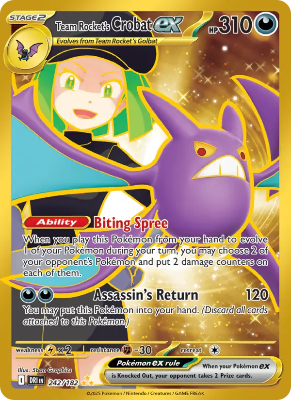 Team Rocket's Crobat ex, 242/182