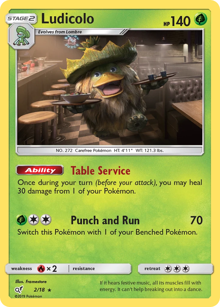 Ludicolo, 002/018