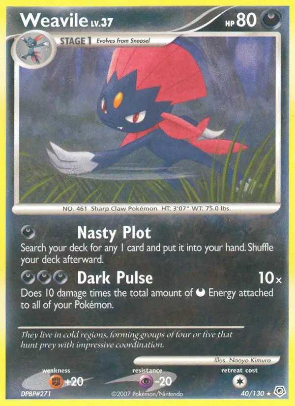 Weavile, 40/130