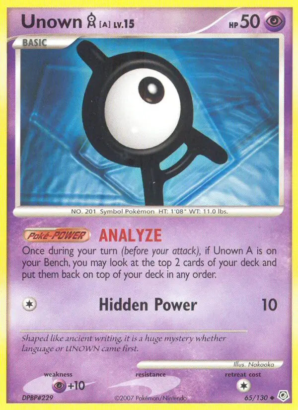 Unown A, 65/130