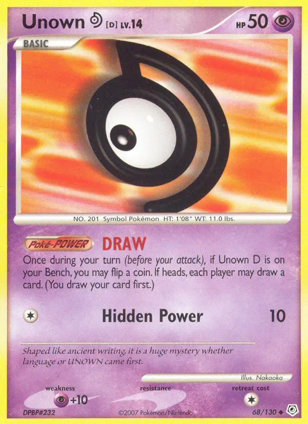 Unown D, 68/130