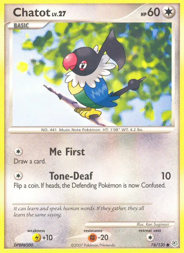Chatot, 74/130