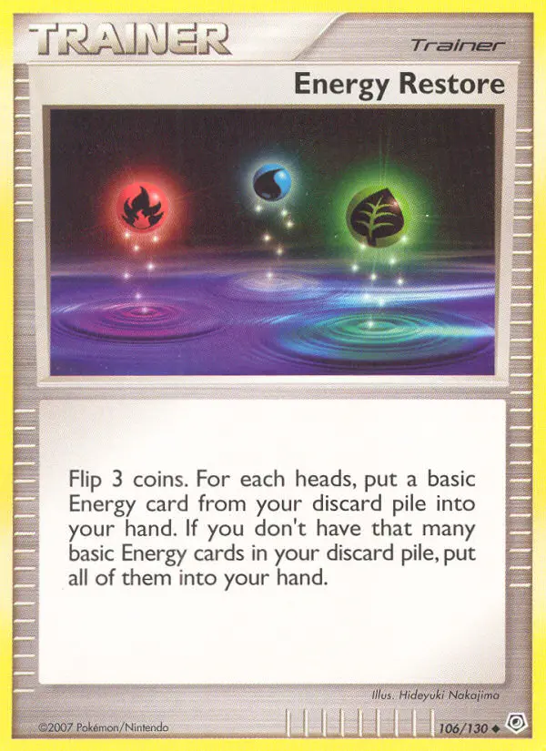Energy Restore, 106/130