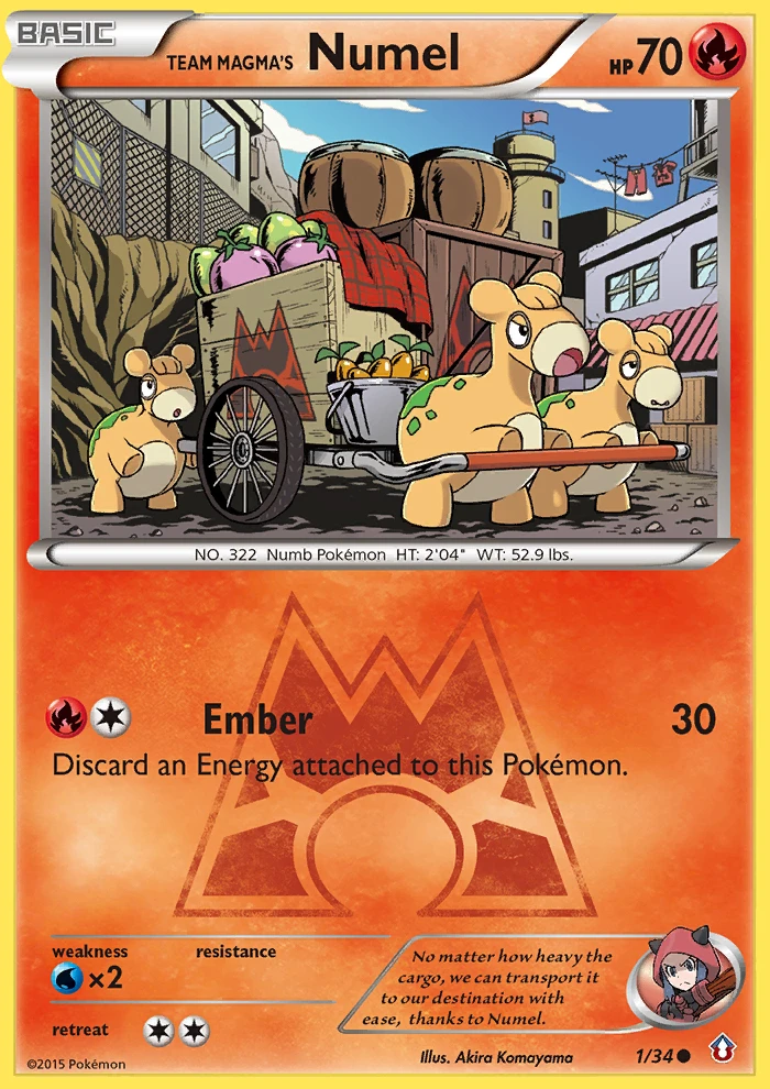 Team Magma's Numel, 001/034