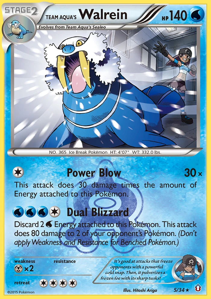 Team Aqua's Walrein, 005/034