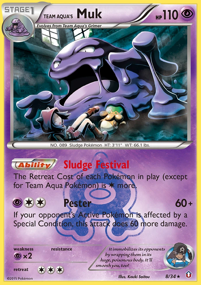 Team Aqua's Muk, 008/034