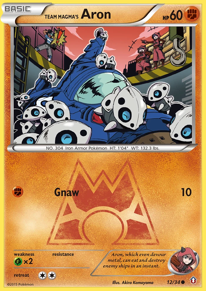 Team Magma's Aron, 012/034