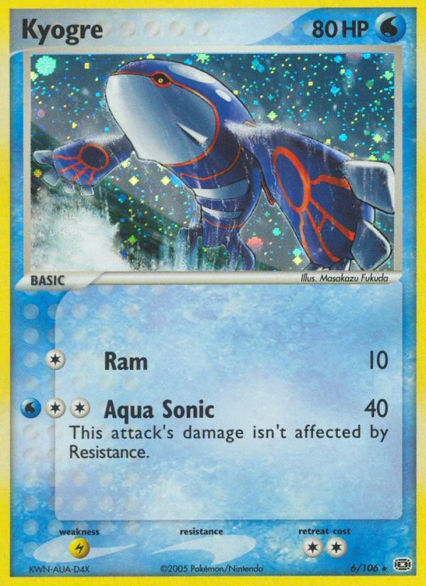 Kyogre, 6/106