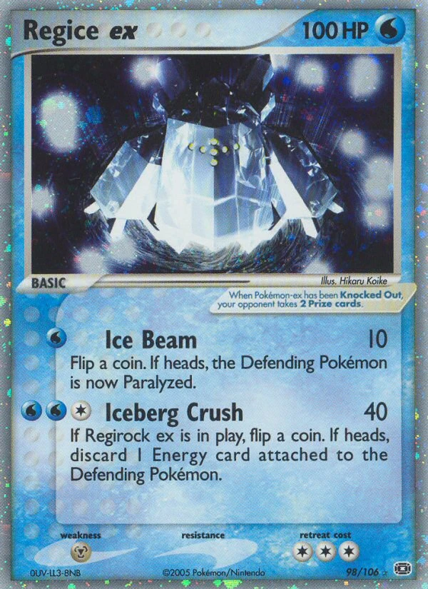 Regice ex, 98/106