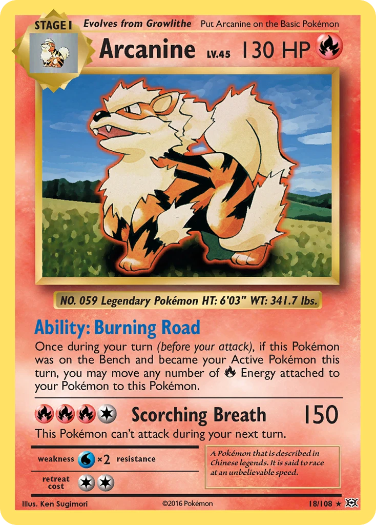 Arcanine, 018/108