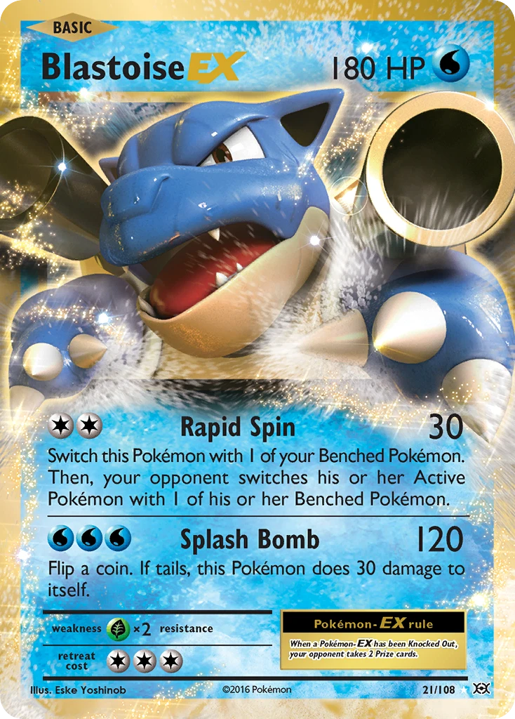 Blastoise-EX, 021/108