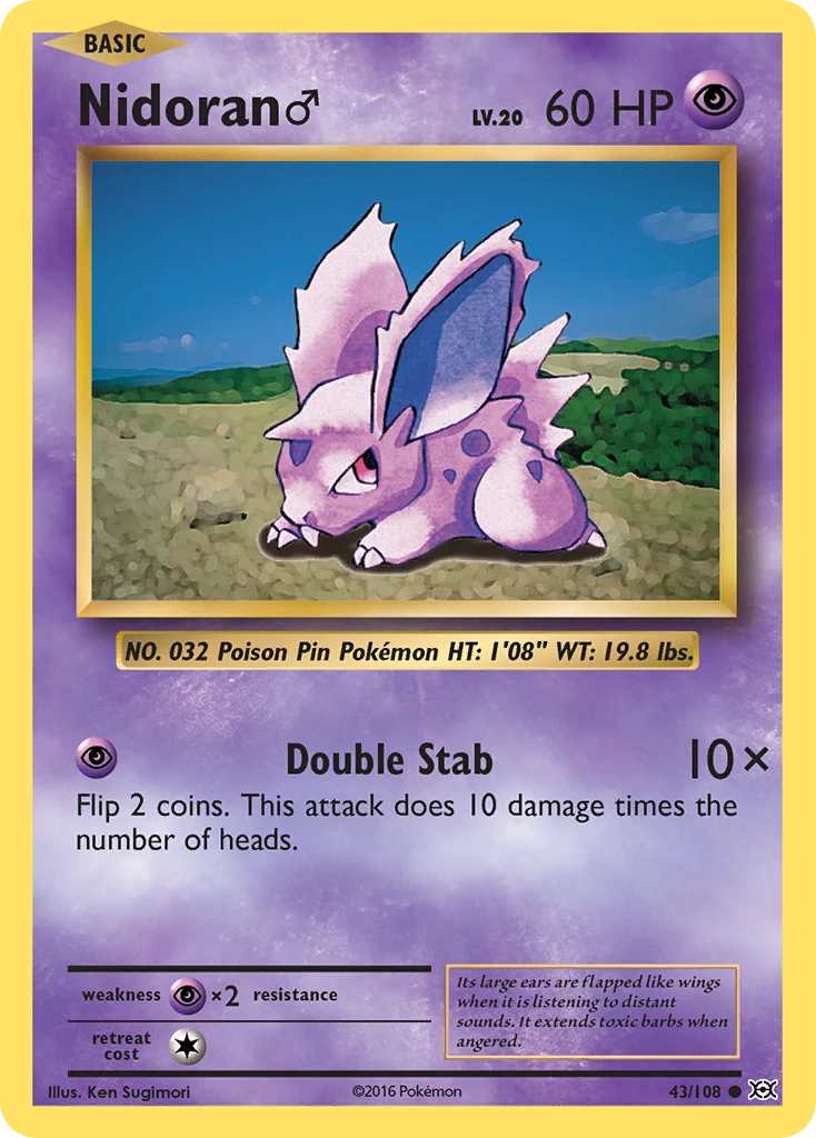 Nidoran ♂, 043/108