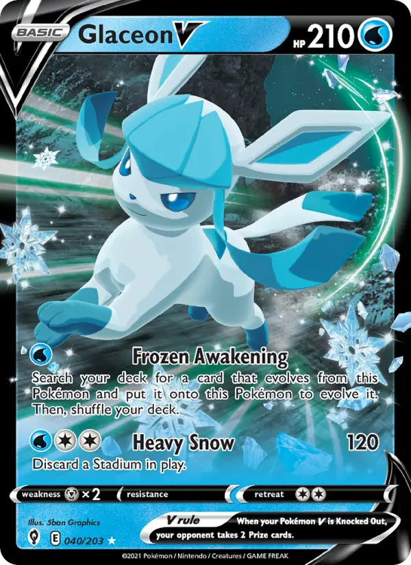 Glaceon V, 040/203