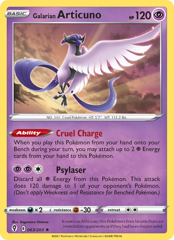 Galarian Articuno, 063/203