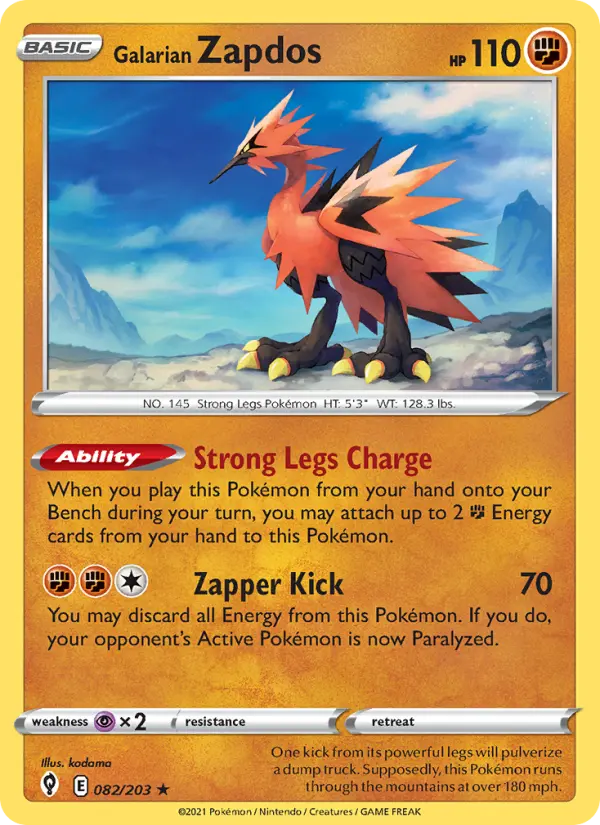 Galarian Zapdos, 082/203