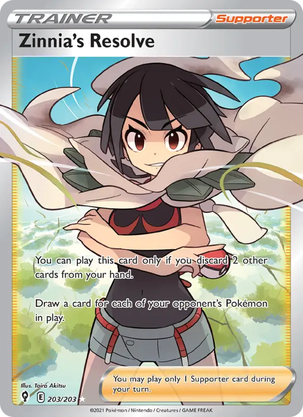 Zinnia's Resolve, 203/203