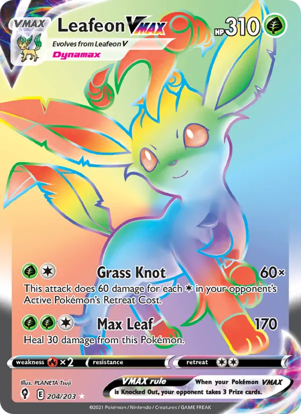 Leafeon VMAX, 204/203