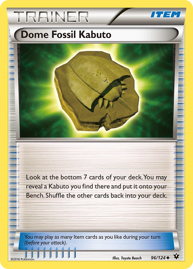 Dome Fossil Kabuto, 096/124