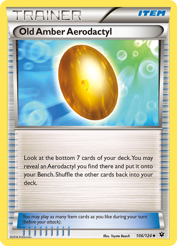 Old Amber Aerodactyl, 106/124