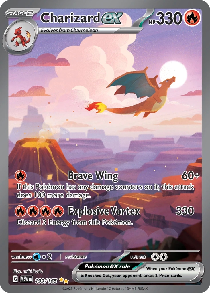 Charizard ex trading card