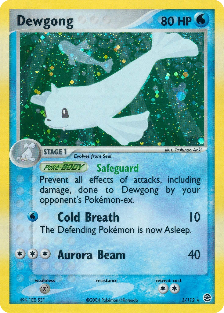 Dewgong, 3/112