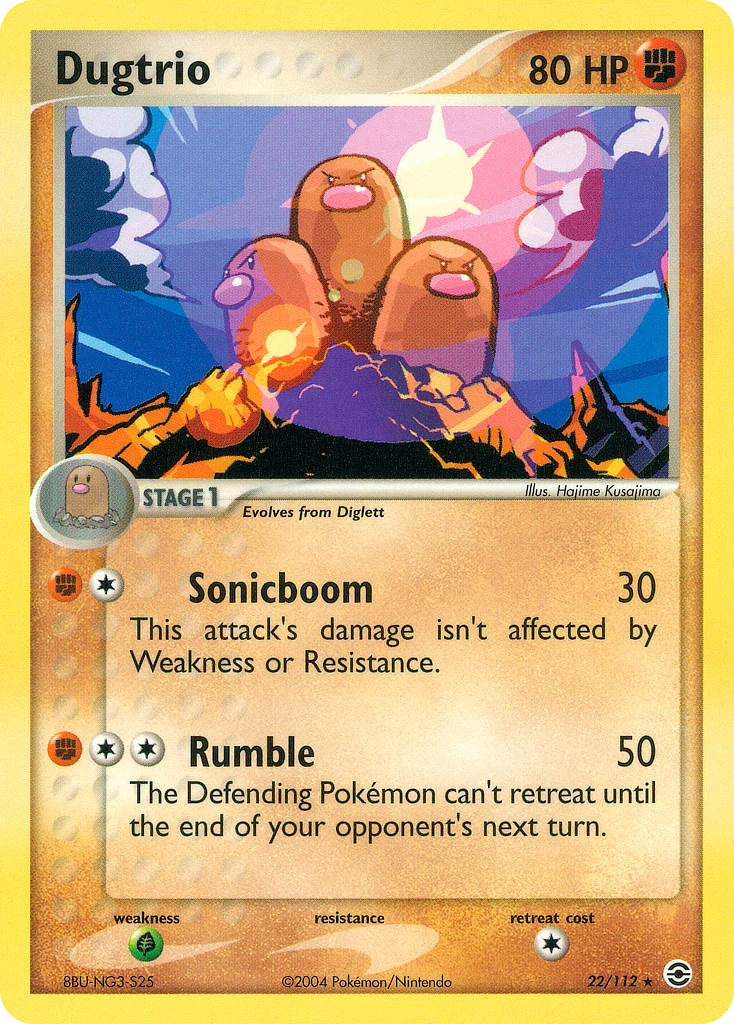 Dugtrio, 22/112