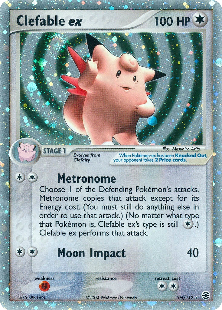 Clefable ex, 106/112