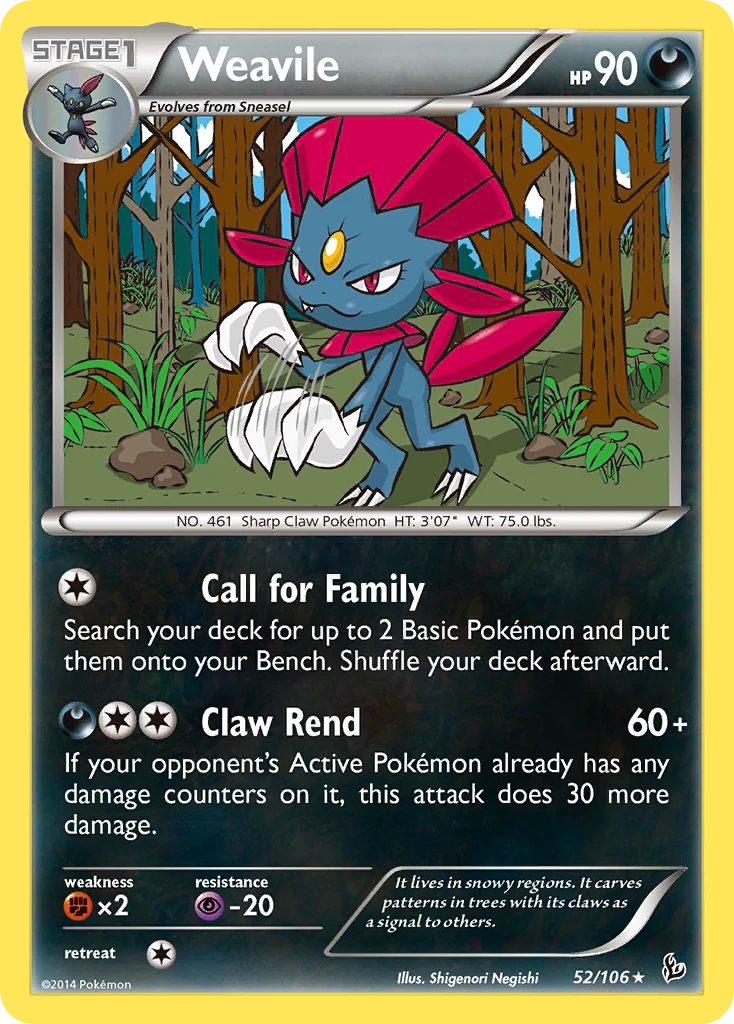 Weavile, 052/106