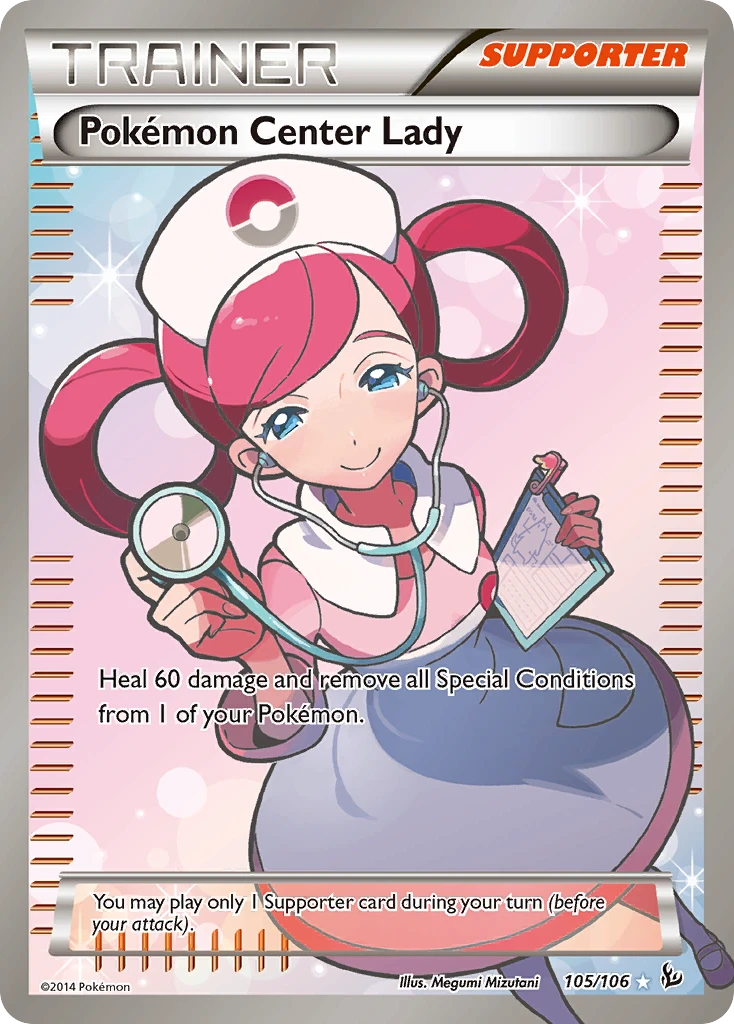 Pokémon Center Lady, 105/106