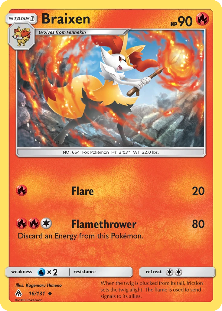 Braixen, 016/131