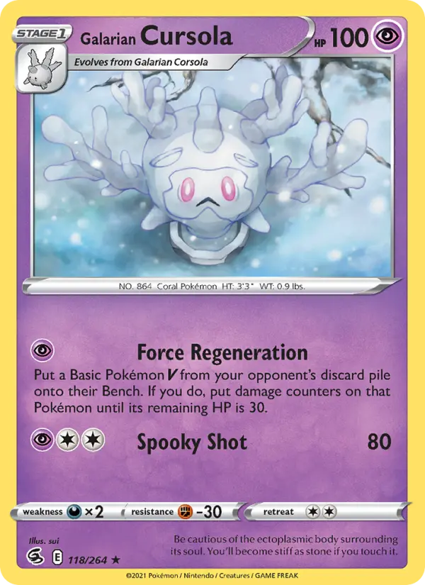 Galarian Cursola, 118/264