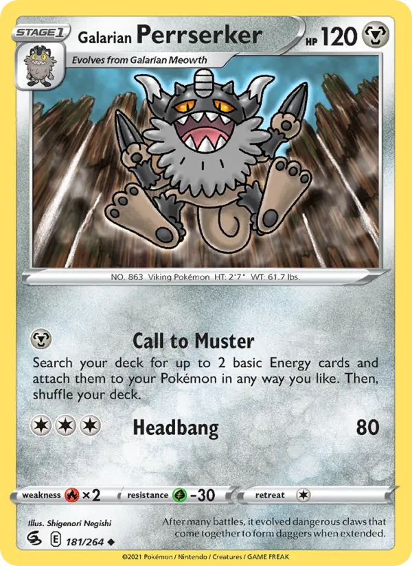 Galarian Perrserker, 181/264