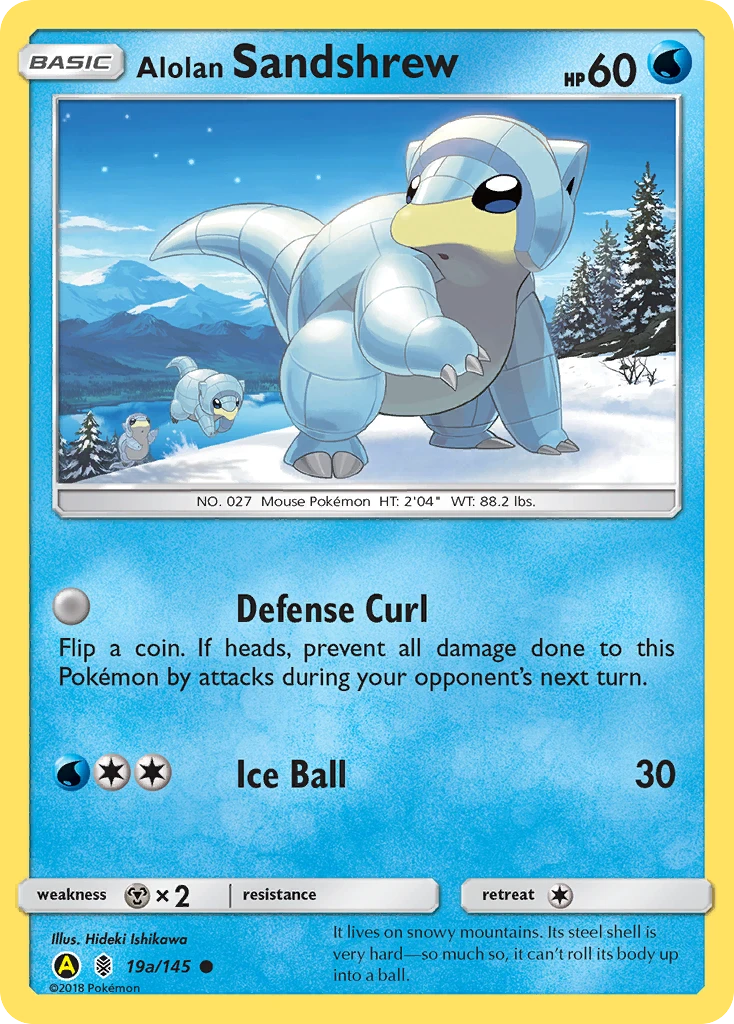 Alolan Sandshrew, 19a/145