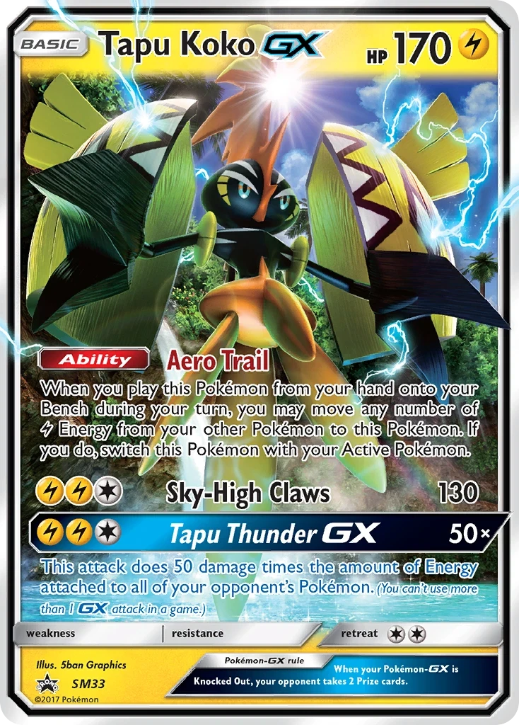 Tapu Koko-GX, SM33/SM248