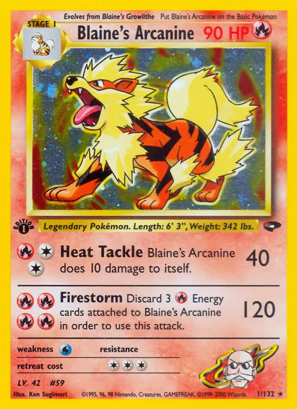 Blaine's Arcanine, 001/132