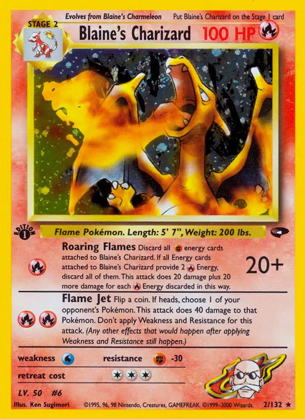 Blaine's Charizard, 002/132