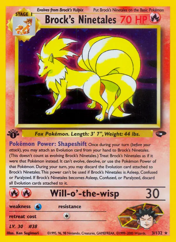 Brock's Ninetales, 003/132
