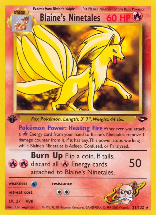 Blaine's Ninetales, 021/132