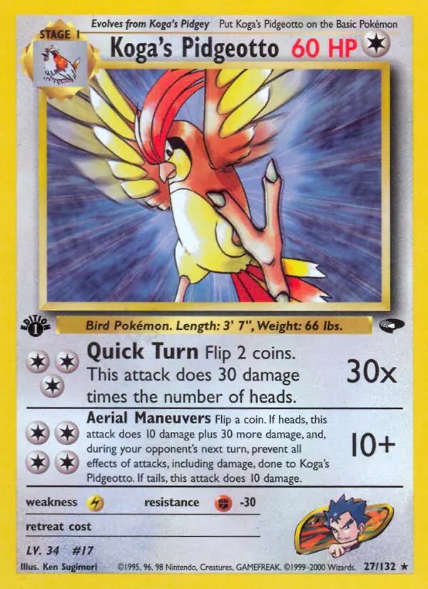 Koga's Pidgeotto, 027/132