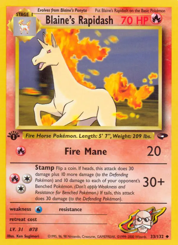 Blaine's Rapidash, 033/132