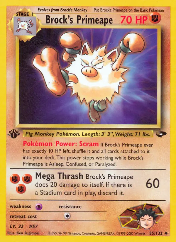 Brock's Primeape, 035/132