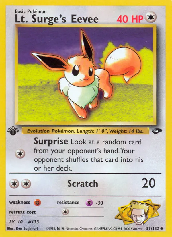 Lt. Surge's Eevee, 051/132